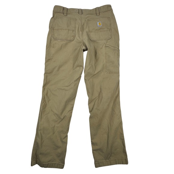 Carhartt Rugged Flex Relaxed Fit Canvas Work Pants Tan 36x34 BN2291-M - Picture 14 of 14